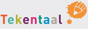 logo-Tekentaal, elke letter een andere kleur